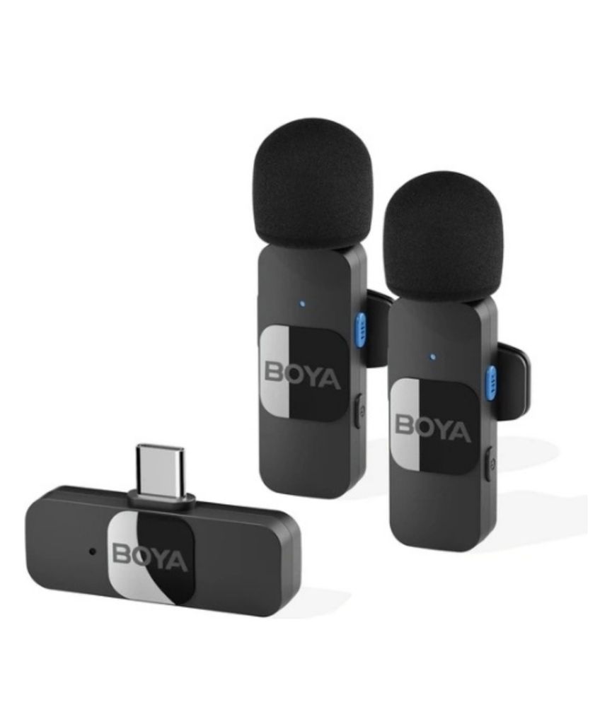 Петличный микрофон Boya BY-V20 (USB-C, чёрный)