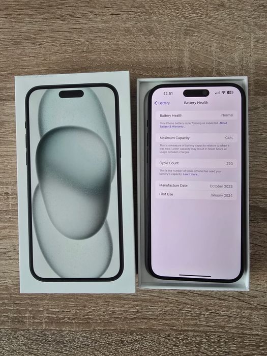 Iphone 15 plus black neverlocked + Airpods4 noise cancelation