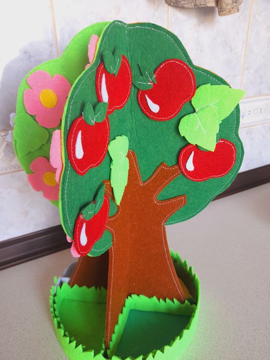 Дерево 4 сезона из фетра