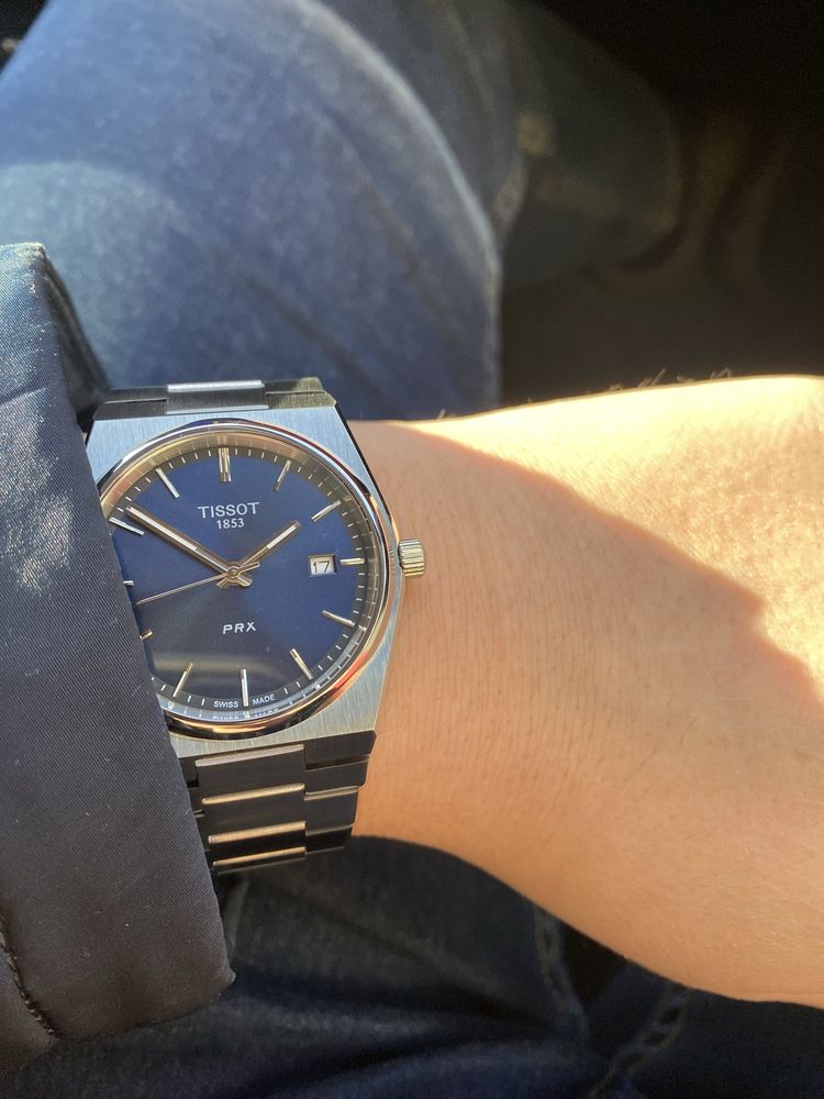 Часы Tissot PRX, blue. Оригинал