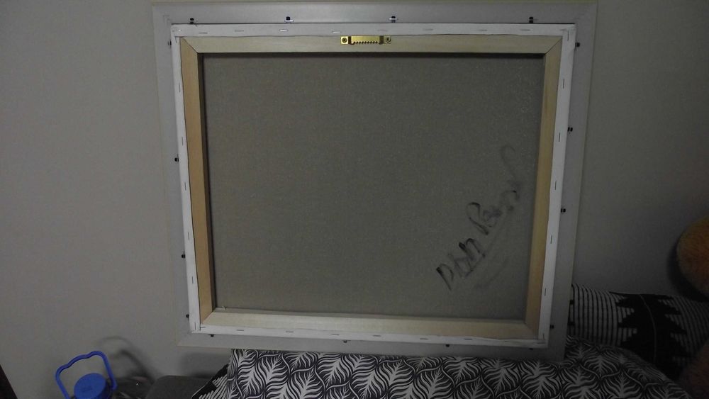 СТАРА картина - / Пейзаж - река на залез /- масло - Супер -