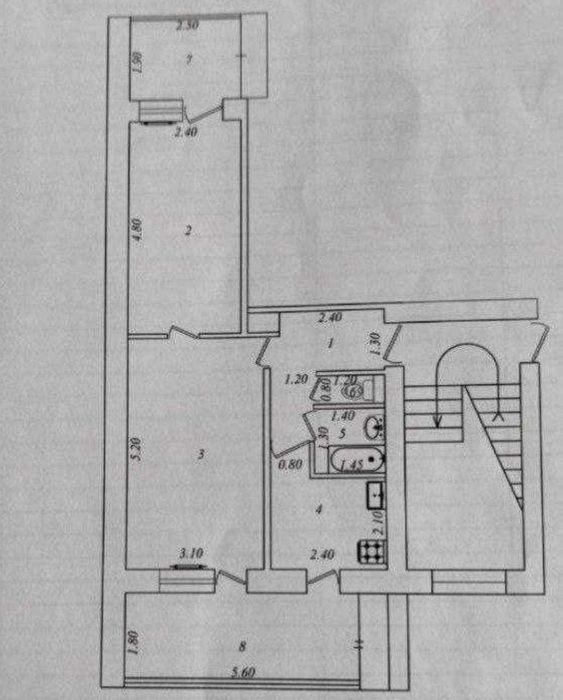 Продам 2х комнатная кирпич 2балкона Чиланзар 24