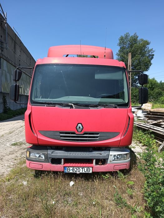 Renault Midlum 180dci 7.5t bena cu obloane si prelata demontabila