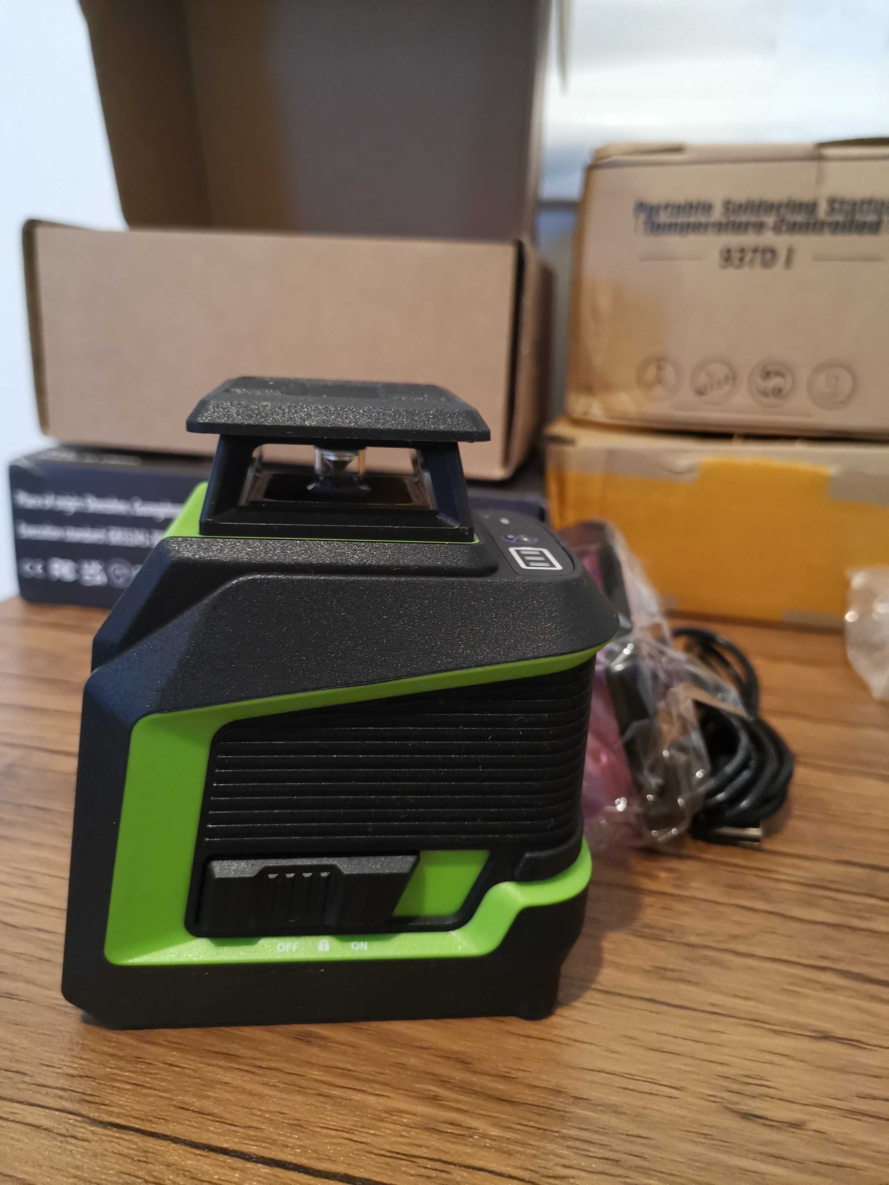 Nivela laser Huepar 360 grade laser violet cu acumulator