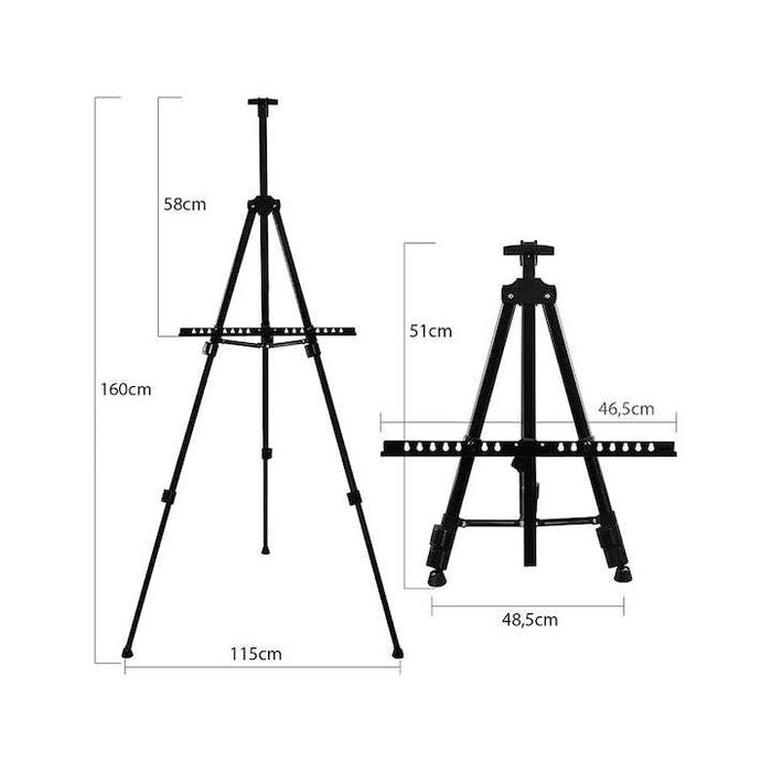 Sevalet pictura metalic cu husa protectie inaltime reglabila 77-160 cm