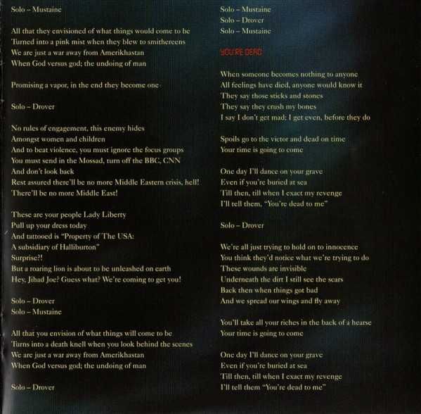 CD Megadeth - United Abominations 2007