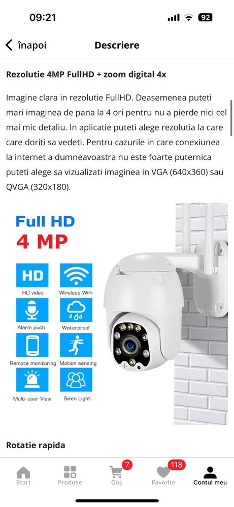 Camera de supraveghere WIFI BabyToy