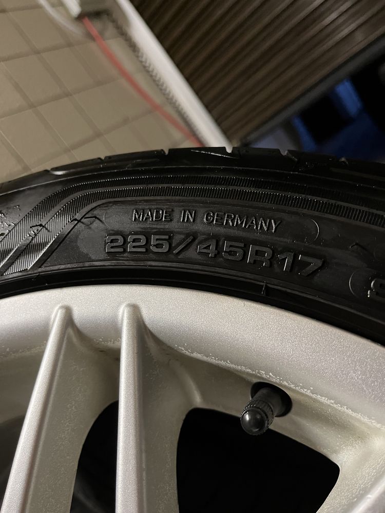 Jante 5x100 17” cu cauciucuri de vara 225/45 R17