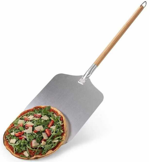 Lopata pizza Blumtal, 30.5x30.5 cm, aluminiu, maner din lemn