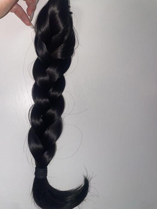 Extensie - coada de par impletita cu cleste