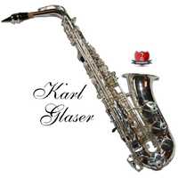 Saxofon Alto Karl Glaser ARGINTIU NOU curbat Saxophone Germania