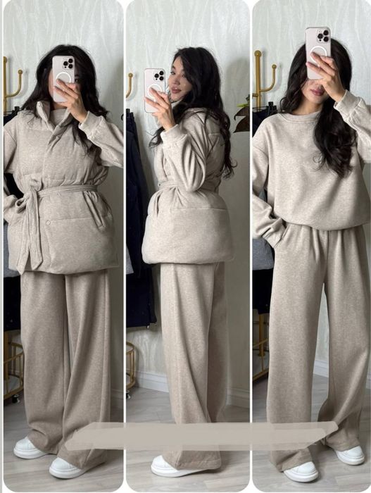 Спортивный костюм тройка с жилеткой