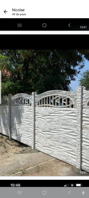 Garduri din placi de beton
