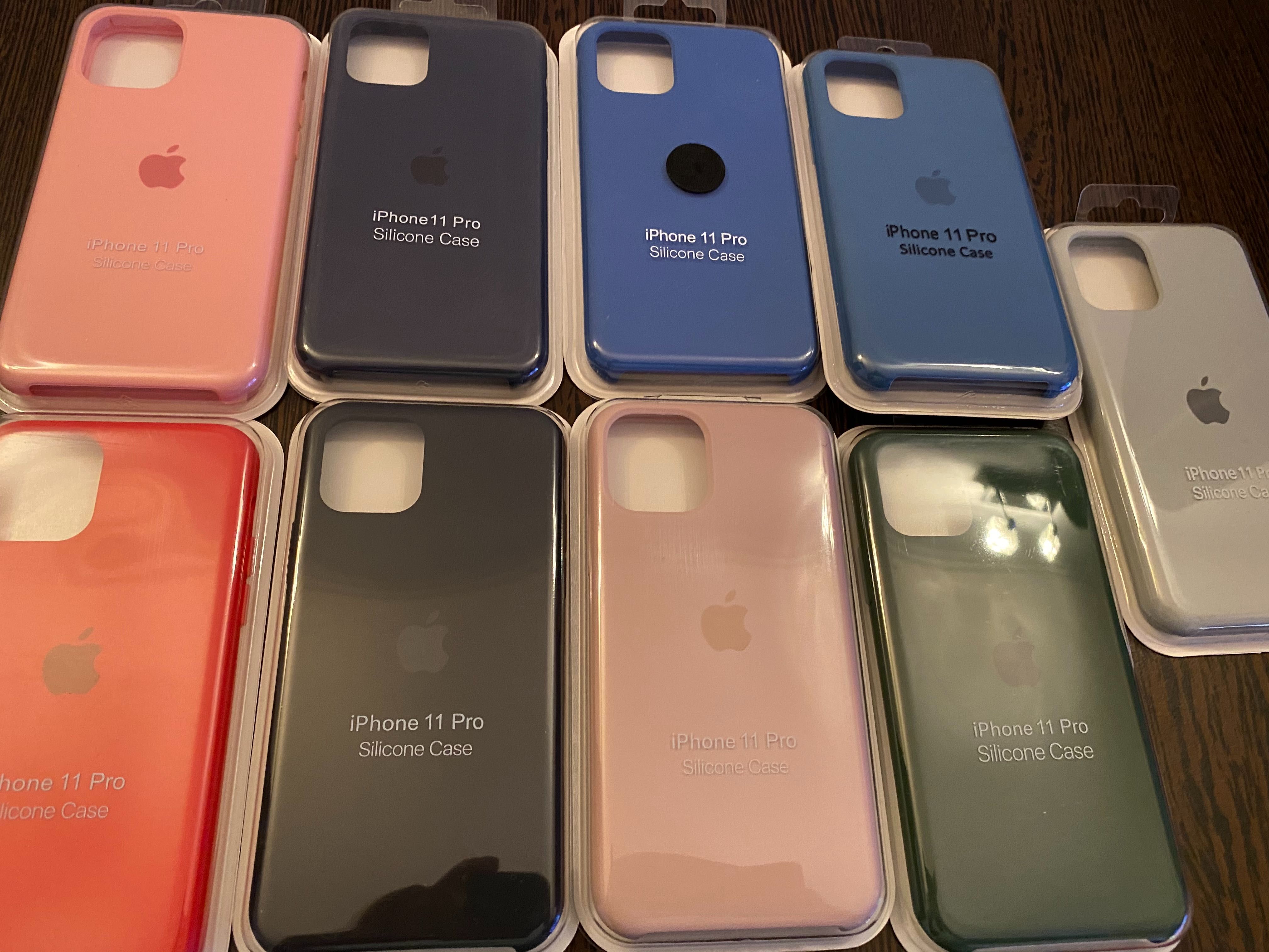 Huse iPhone 11 11 Pro X XS XS MAX Silicon Apple Noi Diverse culori