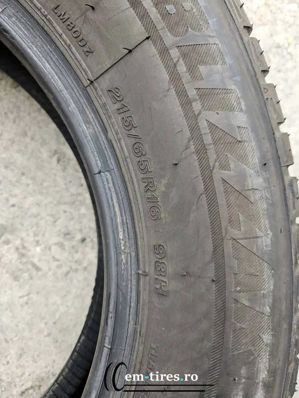 SET 2 Anvelope Iarna 215/65 R16 BRIDGESTONE Blizzak LM80 Evo 98H