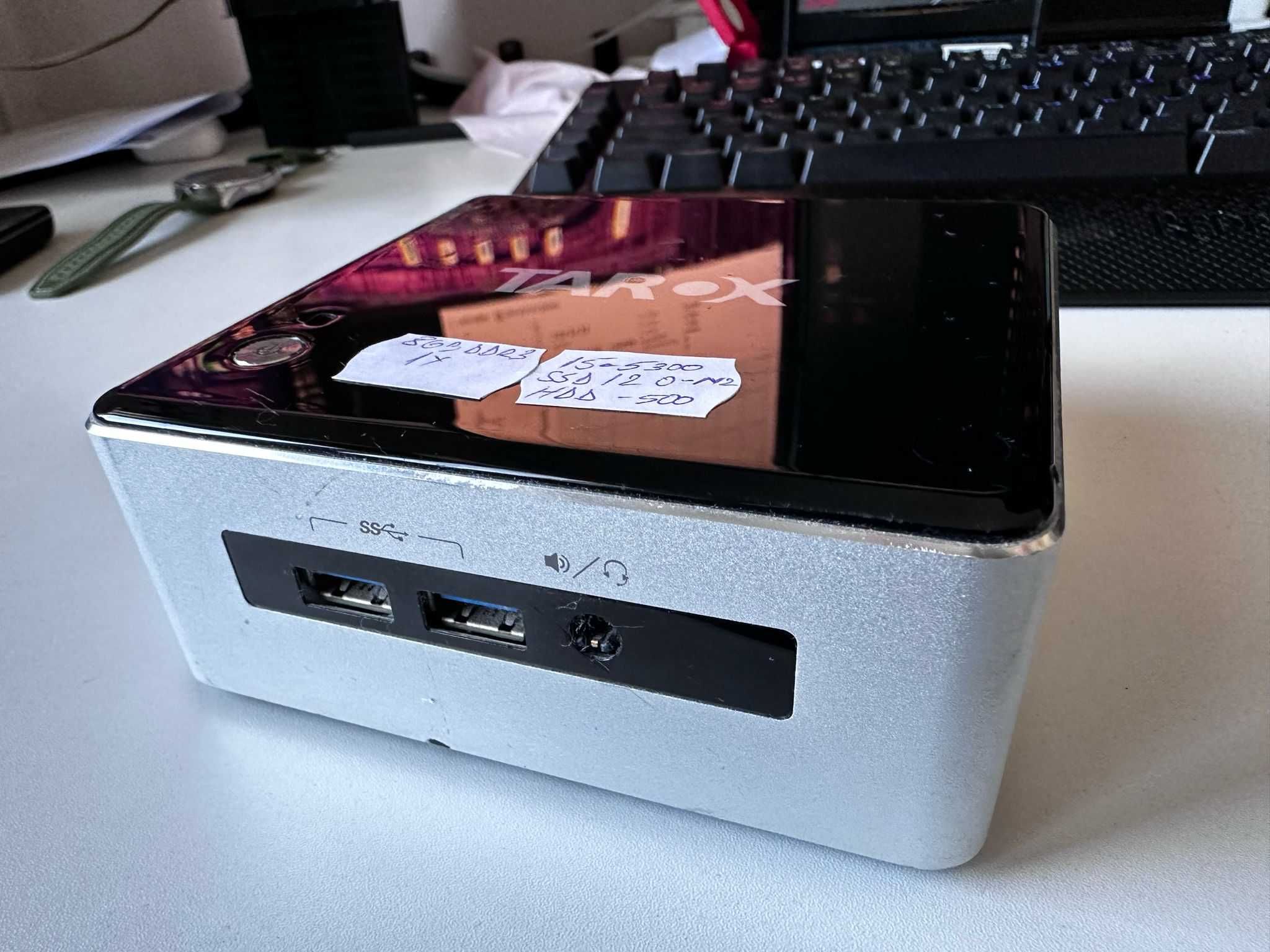 Intel NUC NUC5I5MYHE intel® Core™ i5-5300U,SSD 256gb, HDD 500 GB, 8Gb