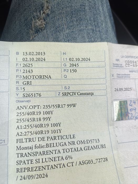 S250 2.2 diesel 2013