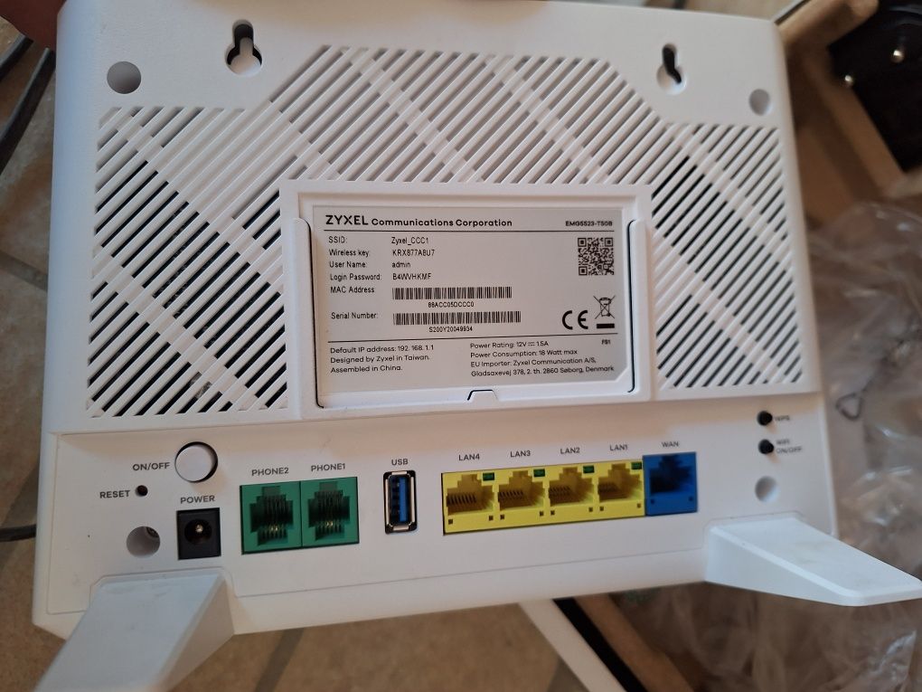 Wifi router zyxel