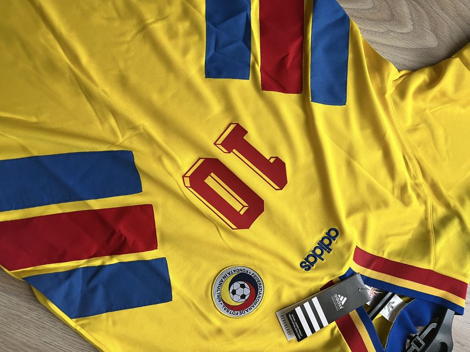 Tricou de fotbal World Cup 1994 Gica Hagi 10 Romania marime M