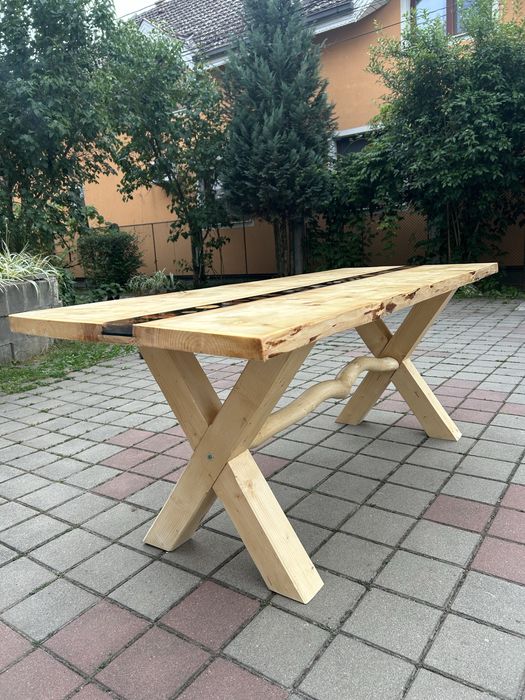 Masa de terasa/bucatarie cu rasina epoxidica