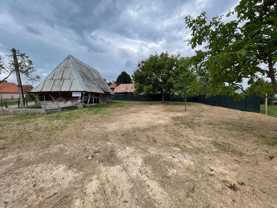 Vând  casă ( loc de casa )cu șură de lemn in com bătrâna ținutul padur