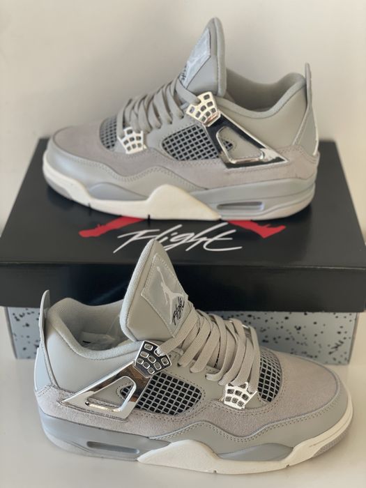 Air Joedan 4 Retro Frozen Moments Light Iron Ore Metalic Silver Grey