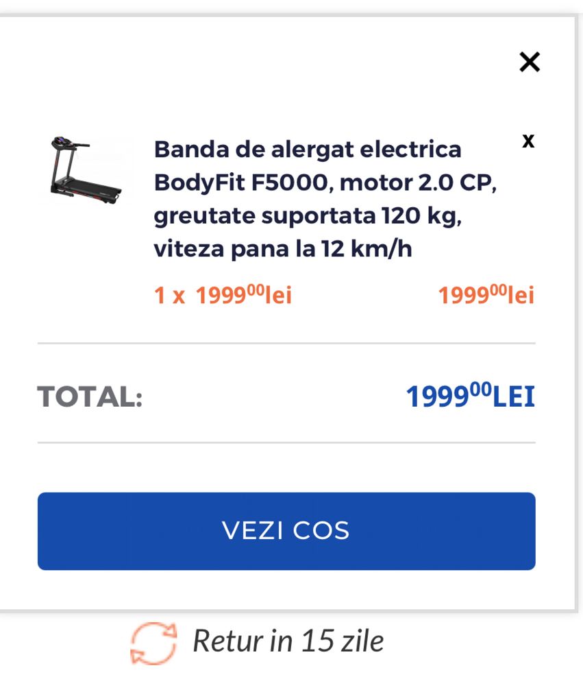 Bandă de alergat Bodifit f5000
