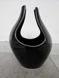 Vaza ceramica neagra 24 cm