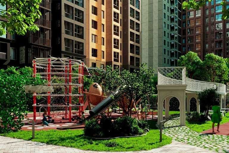 ЖК OzMakon от Golden House ул.Фаргонайули 4-комн 9/16 78 м² коробка
