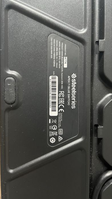 Клавиатура игровая steelseries apex 7(blue switch)