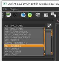 Dacia Renault DDT4ALL interfata diagnoza tester 2019