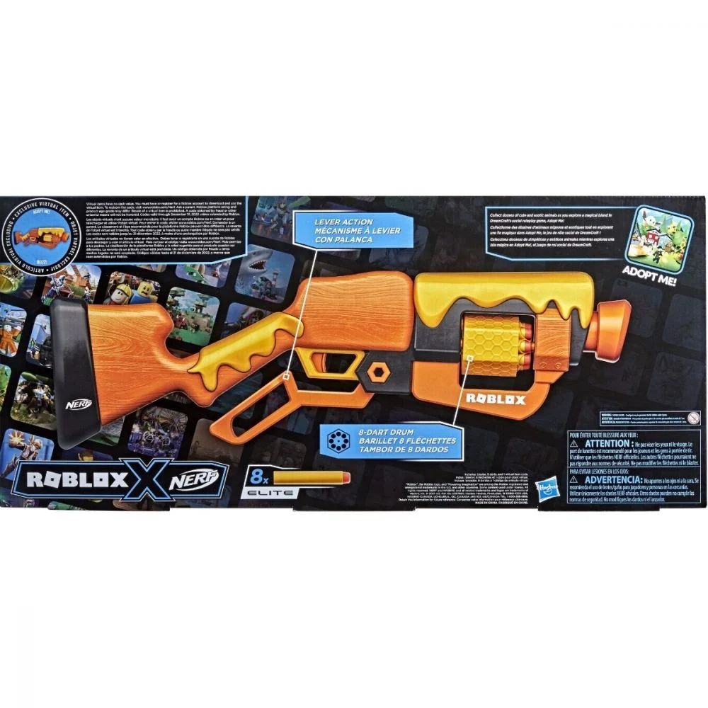 Blaster Nerf Roblox, Honey-B original cu cod nou/sigilat