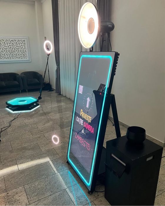 Bar Mobil/Cabina Foto/Soare rotitor/Masina balone cu fumPlatforma 360