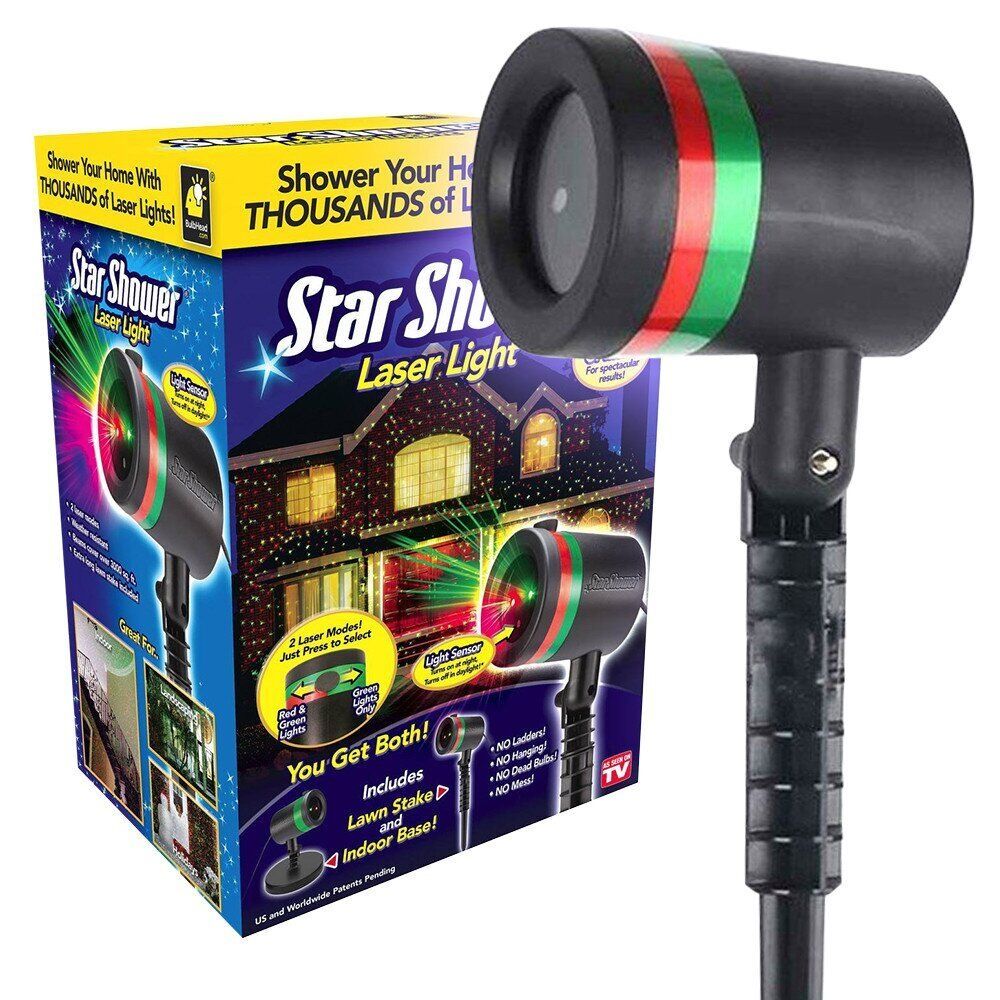 Новогодний лазерный проектор для улицы и дома