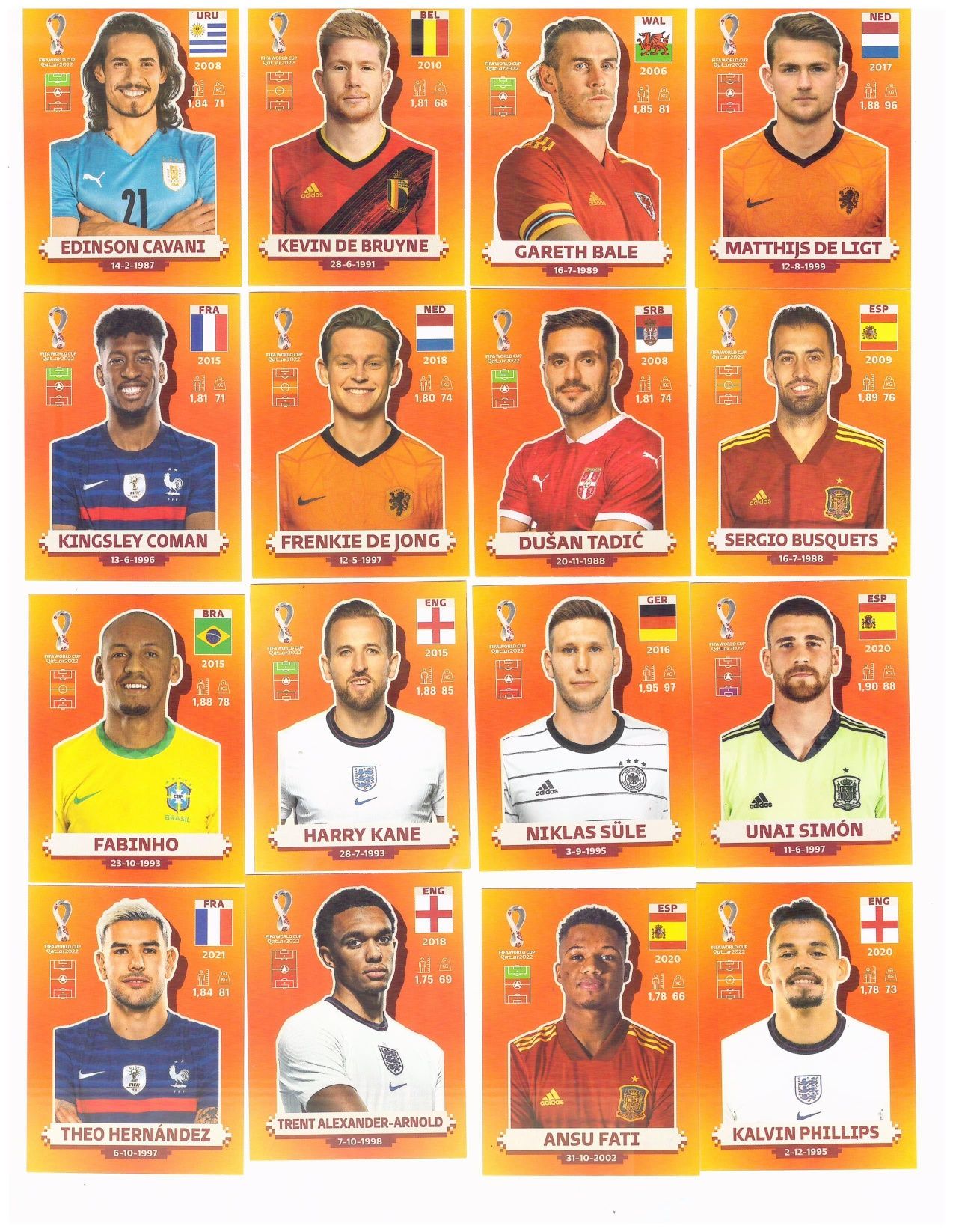 Cartonașe Panini Fifa World Cup 2022