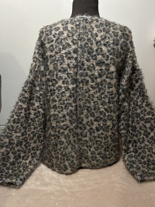 Пухкава блуза с леопардов принт