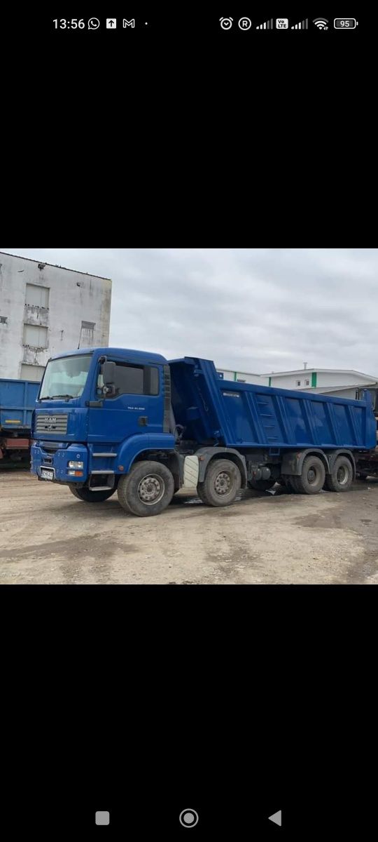 Man 8x4 Tga 41.400 vând/schimb cu 6x4