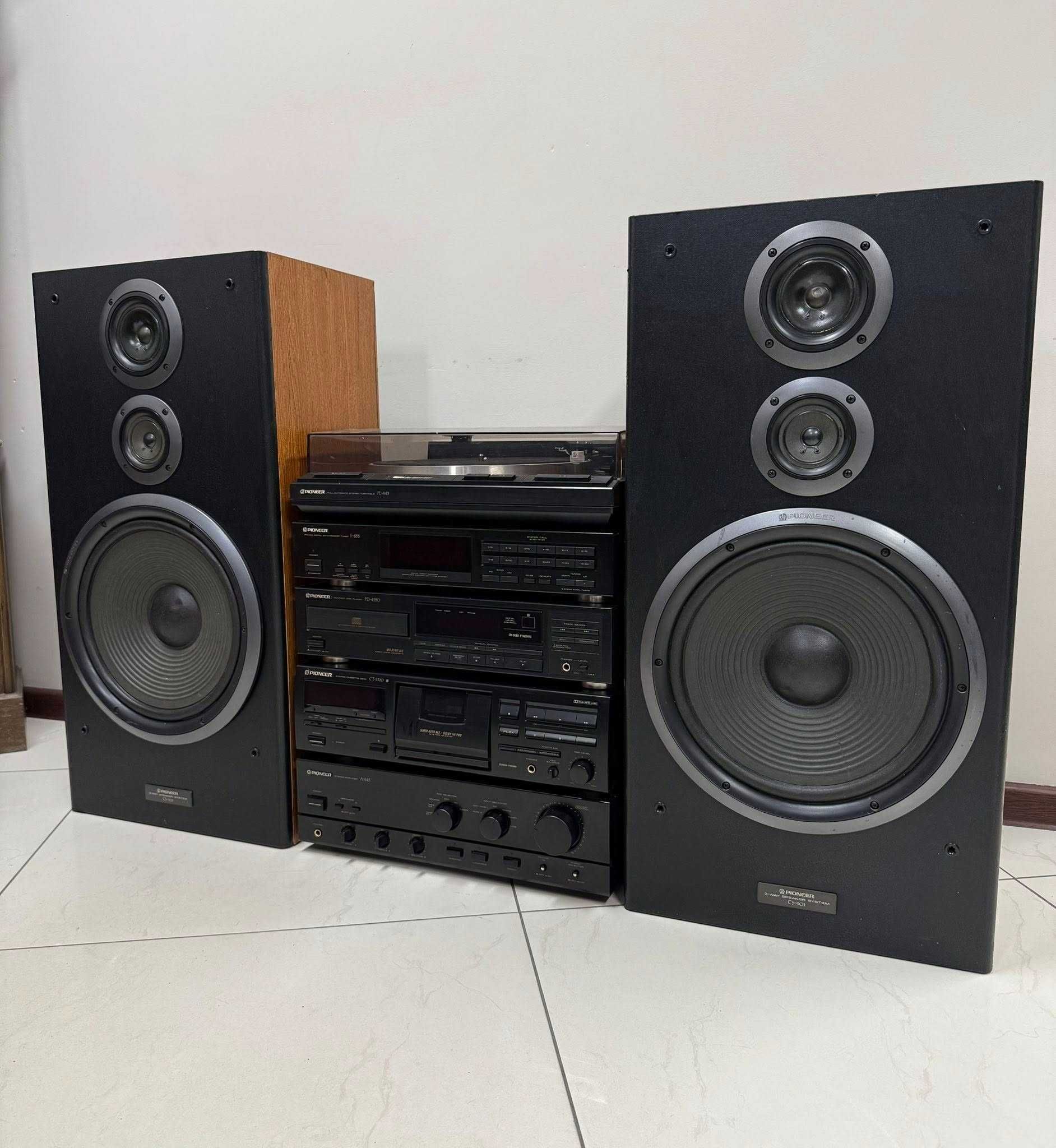 Ретро аудио система сет PIONEER - усилвател, дек, cd, тунер