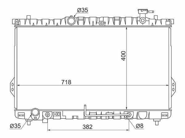 Радиатор Hyundai Santa fe
