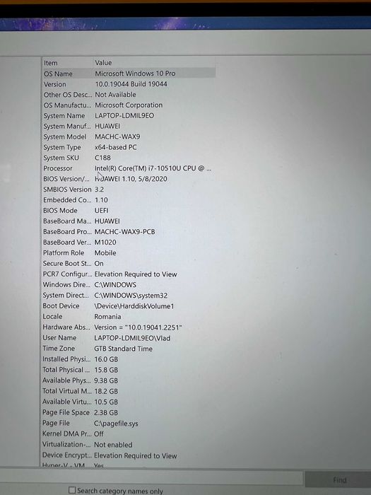 HUAWEI MateBook X PRO 14 i7 16gb 1TB touchscreen