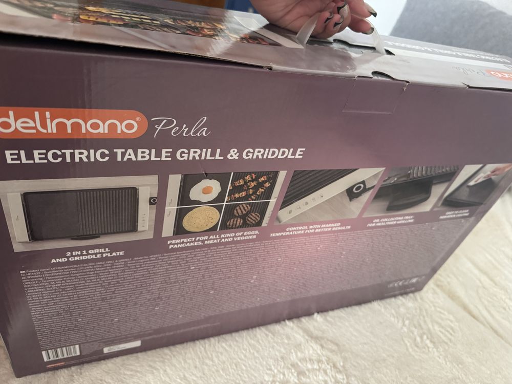 Gratar electric Delimano, NOU