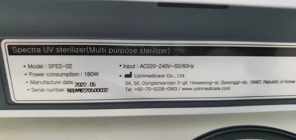 Sterilizator UV Spectra multifunctional, alb, capacitate mare stocare