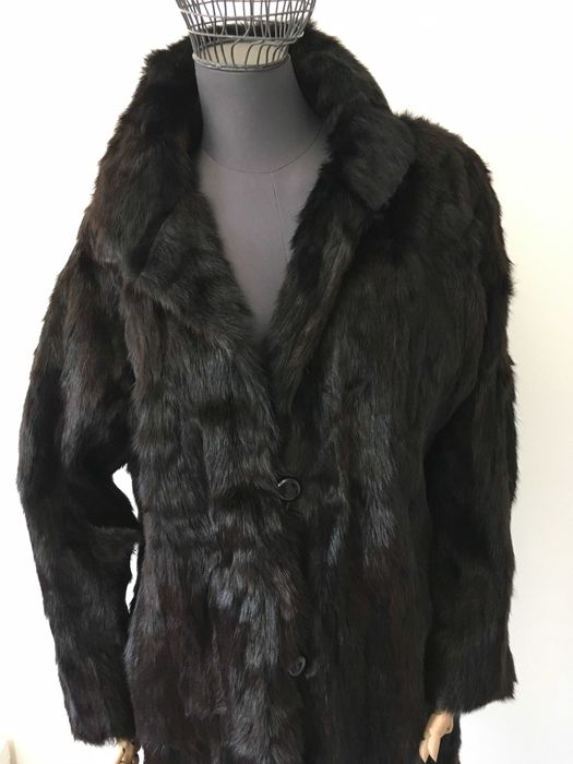 Палто с естествен косъм норка Mongolia