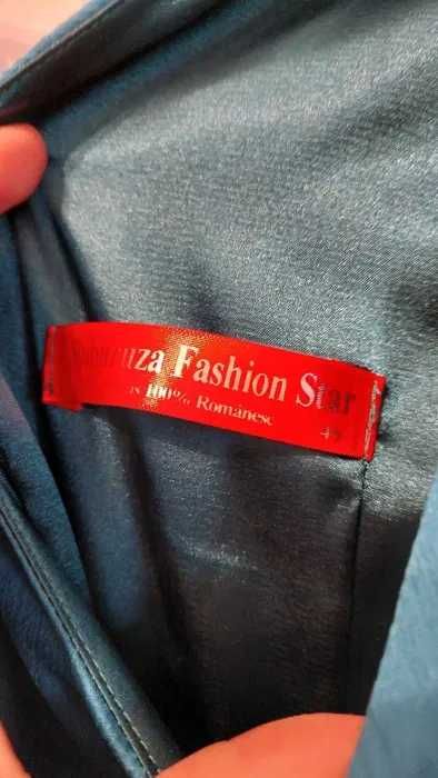 Rochie de ocazie, Turcoaz, Marimea 46, purtata o singura data