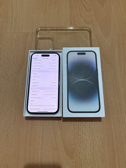 iPhone 14 Pro 5G, 128 GB, Impecabil Ca Nou, 16,16 Pro