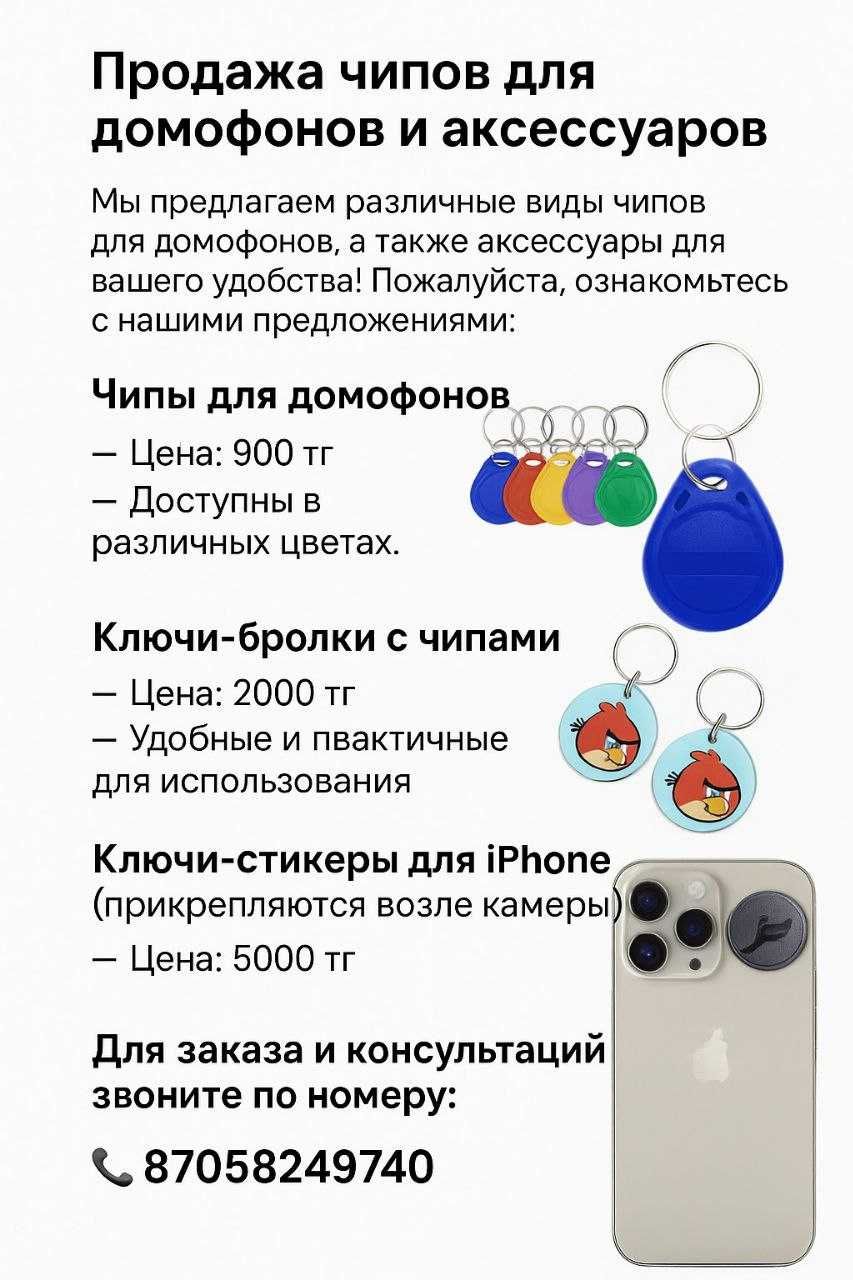 ЧИПЫ для домофона