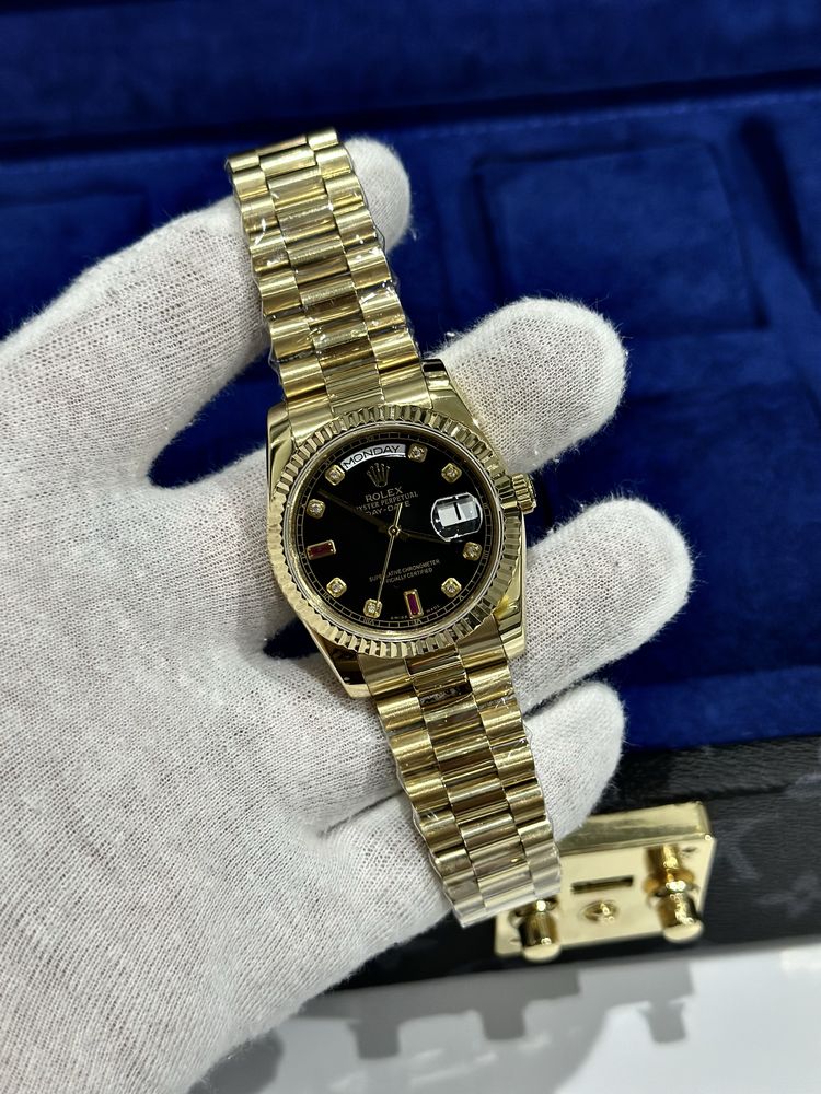 Rolex daydate black dial 36 mm