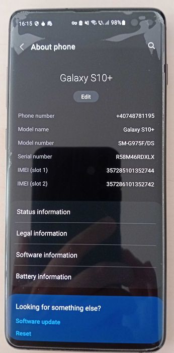 Vand Samsung S10+ Plus 128/8 GB