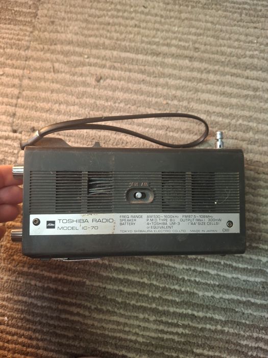 Radio Toshiba IC -70  JAPAN