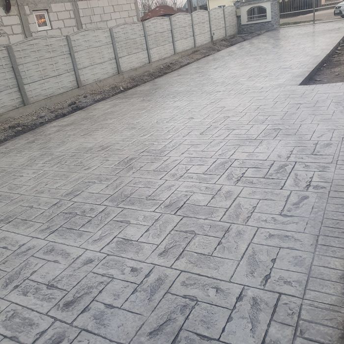 Beton amprentat  decorativ